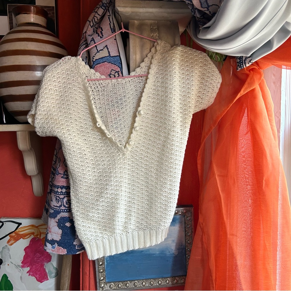 Sweater short sleeve top